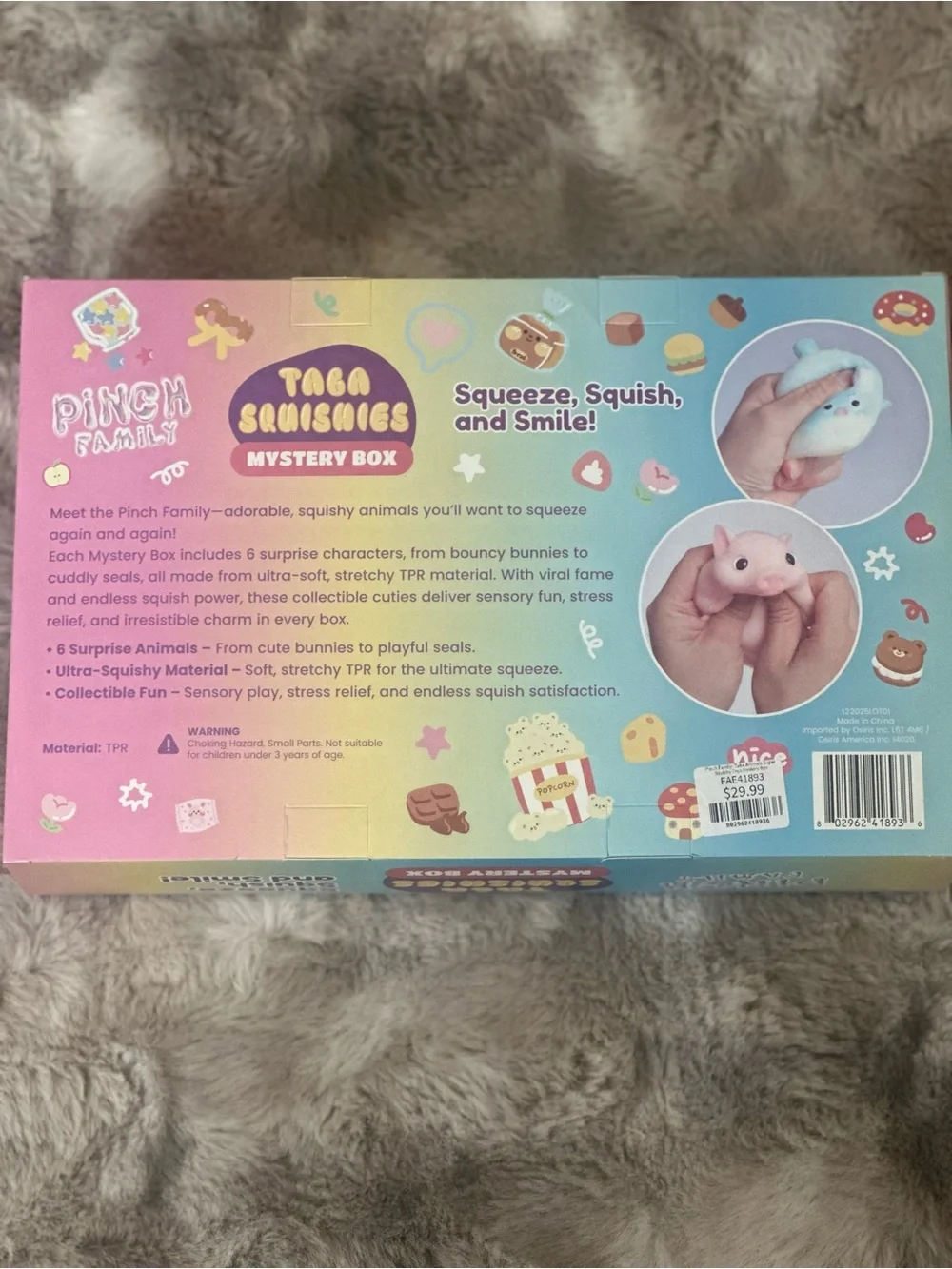PINCH FAMILY TABA ANIMAL SUPER SQUISHY TOY Mystery Box NEW